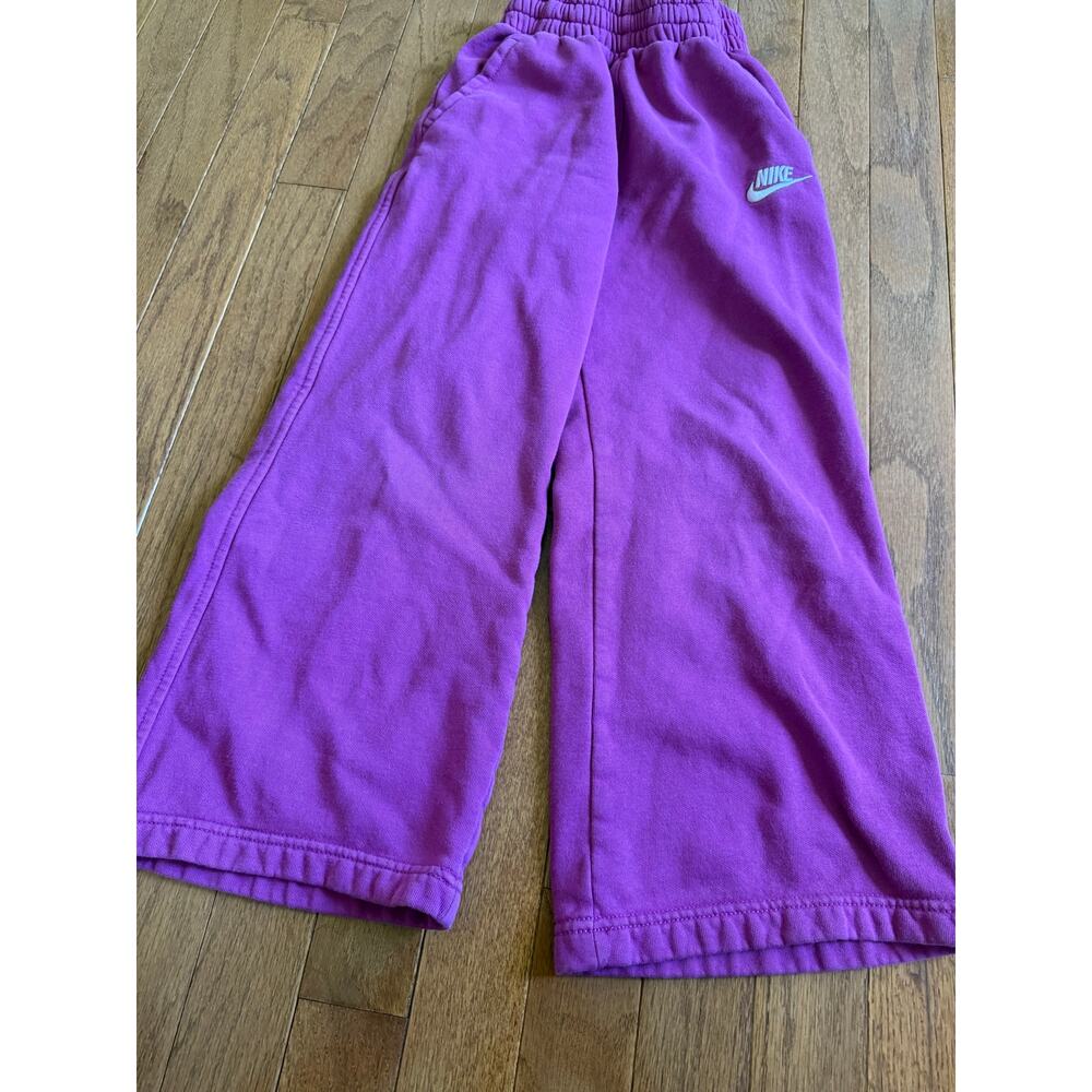 NIKE | Fuchsia Girl’s/Kid’s Athlesuire Loungewear Wide Leg High Waist Pants XS - Picture 5 of 9